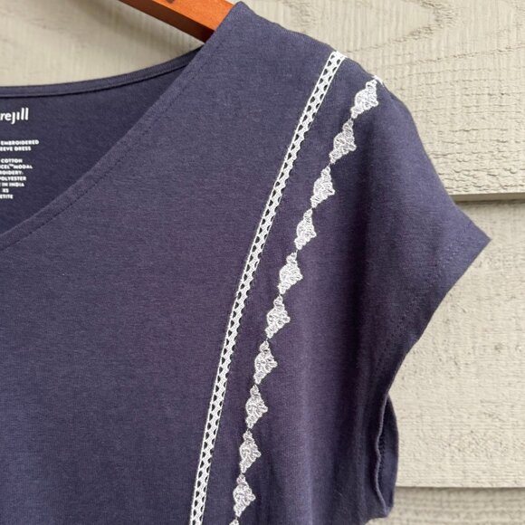 Pure Jill Embroidered Cap Sleeve Dress XS Petite - Picture 10 of 10